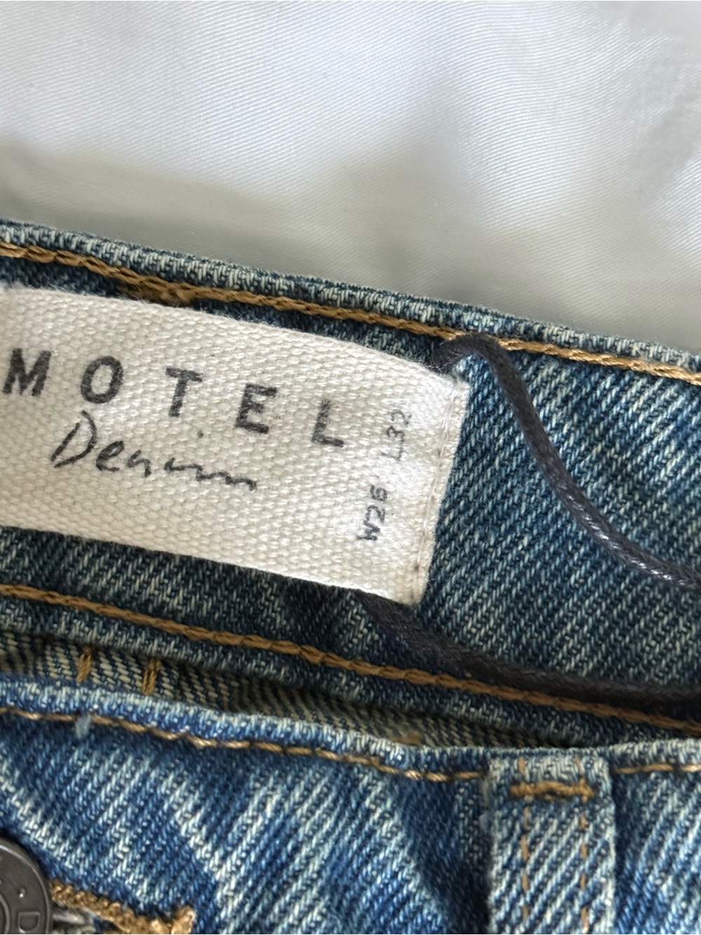 Motel Denim Low Rise Parallel Jeans - Picture 4 of 7